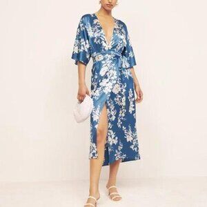 Reformation Hedi Silk Dress Size